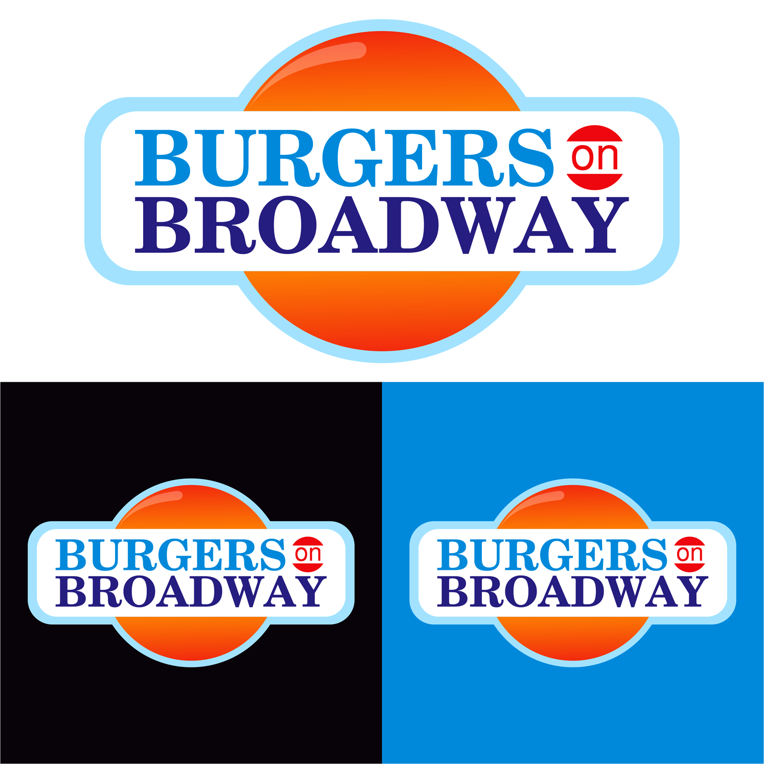 Logo Design by milky_way for Burgers on Broadway | Design #11922154