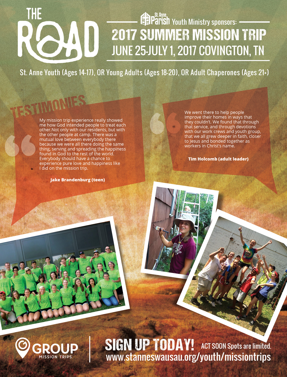 Flyer Design by MNM for St. Anne Parish | Design #11887344