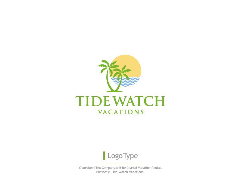 Logo Design by sarahlakhani258 for Tide Watch Vacations | Design #11925255