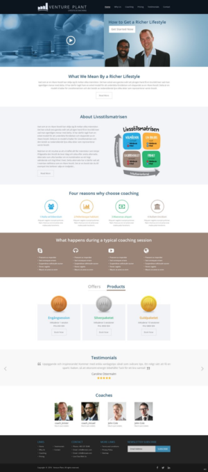 Web Design by pb for Ventureplant AB | Design: #11880137