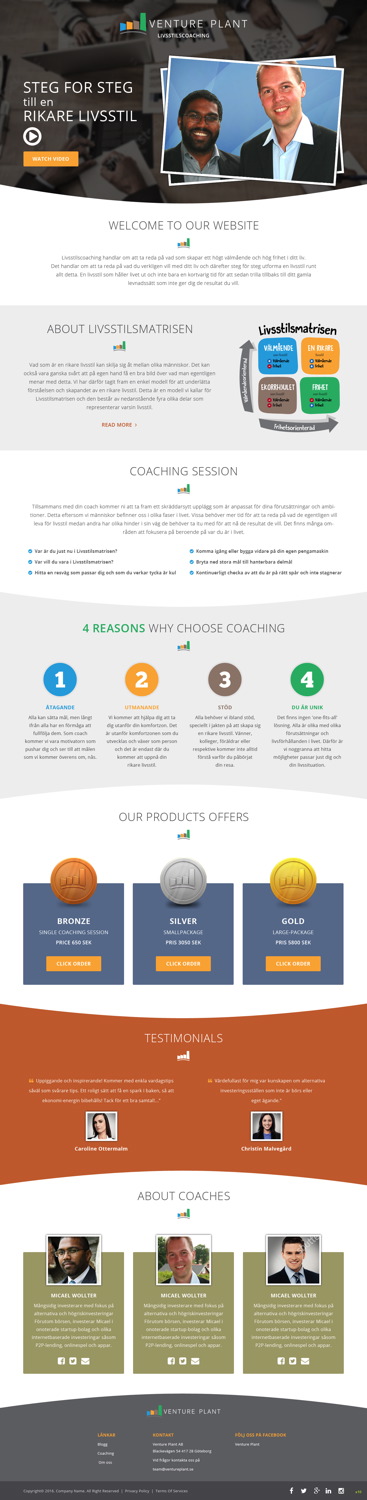 Web Design by pb for Ventureplant AB | Design #11881469