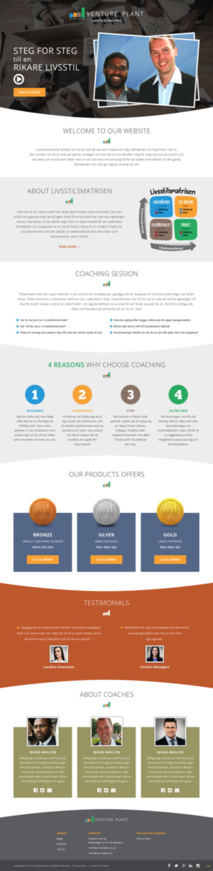 Web Design by pb for Ventureplant AB | Design: #11881469