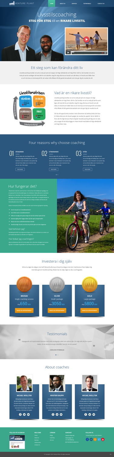 Web Design by pb for Ventureplant AB | Design #11932764