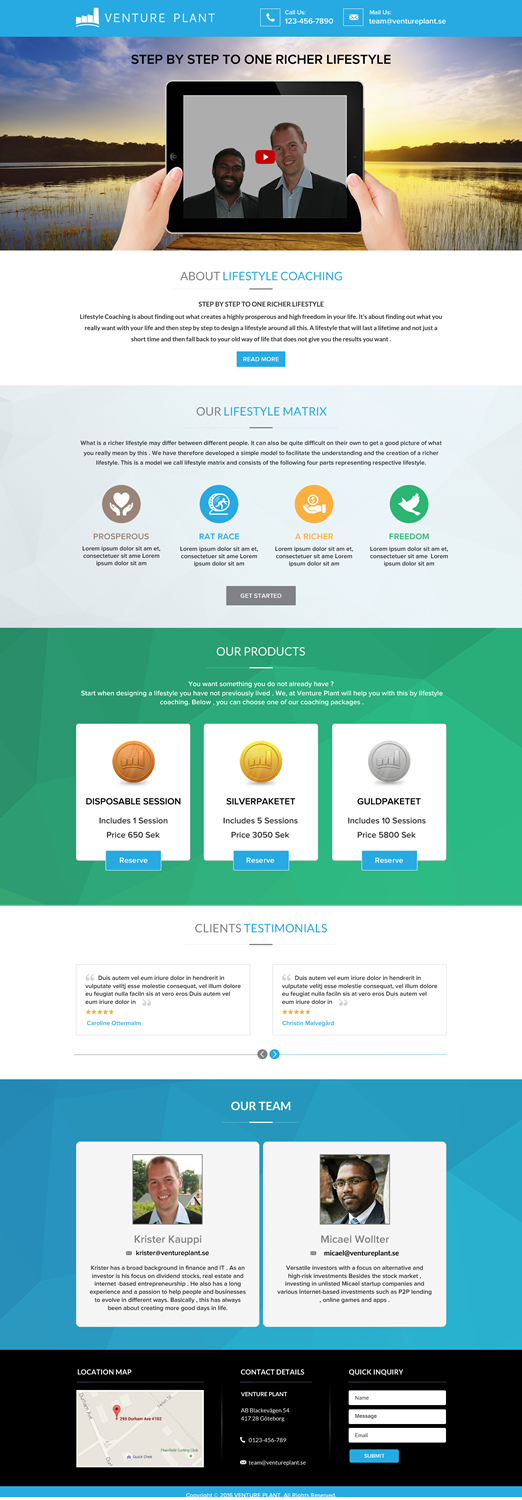 Web Design par Sbss pour Ventureplant AB | Design #11905949
