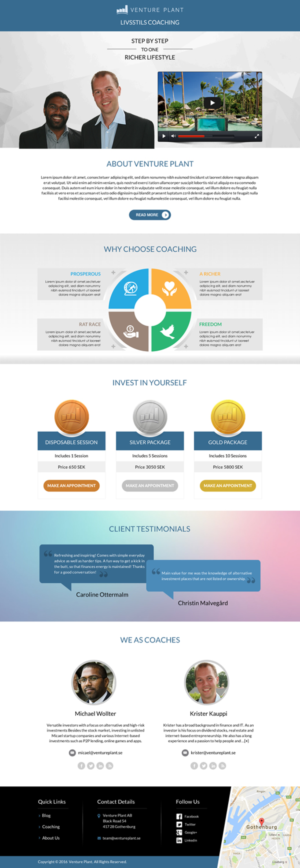 Web Design by Sbss for Ventureplant AB | Design: #11905950