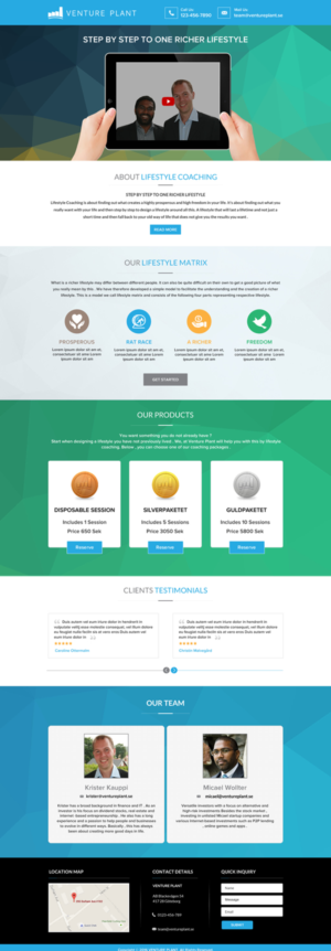 Web Design by Sbss for Ventureplant AB | Design: #11905954