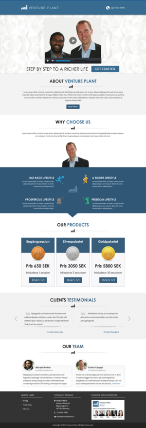 Web Design by Sbss for Ventureplant AB | Design: #11908532