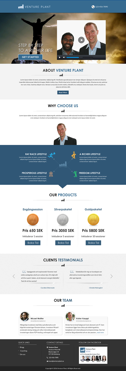 Web-Design von Sbss für Ventureplant AB | Design #11908533