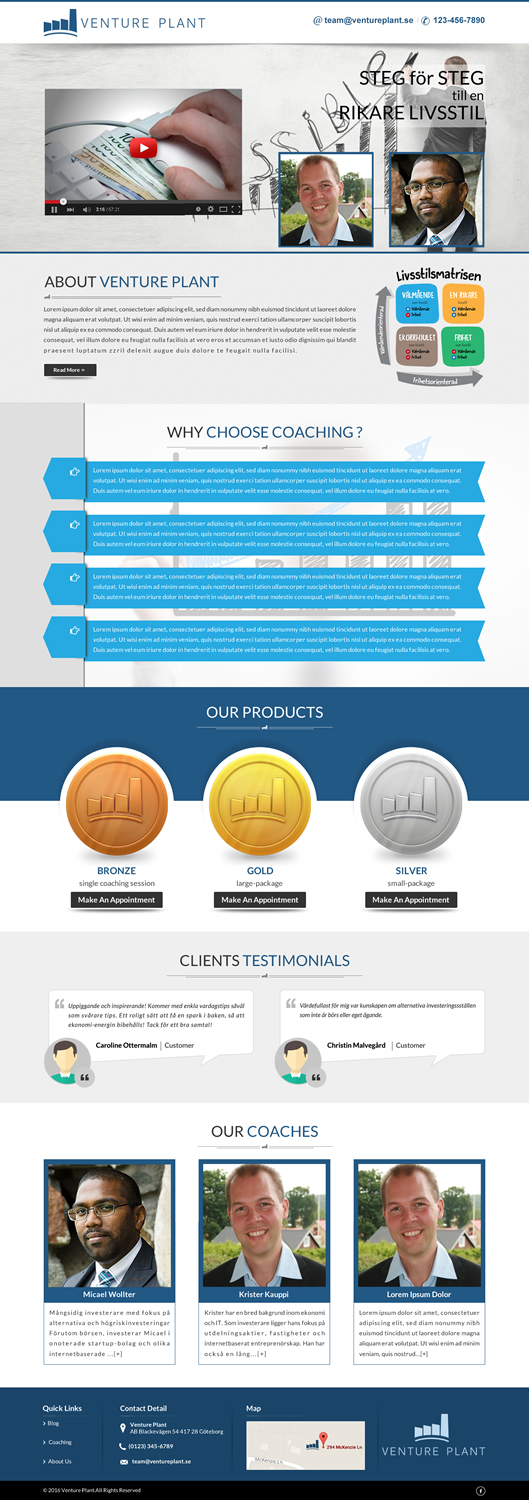 Web Design by Sbss for Ventureplant AB | Design #11908544
