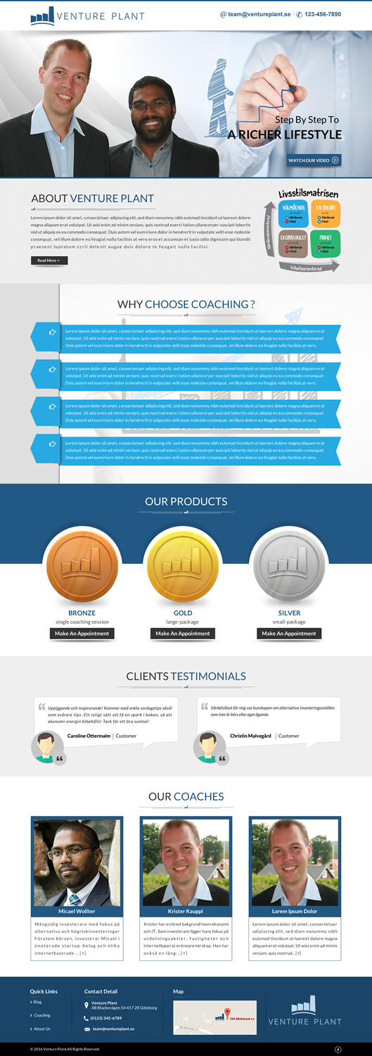 Web Design by Sbss for Ventureplant AB | Design #11908545