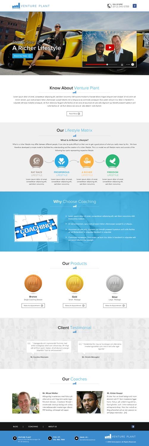 Web Design by Sbss for Ventureplant AB | Design #11931922