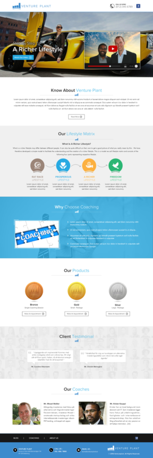 Web Design by Sbss for Ventureplant AB | Design: #11931922