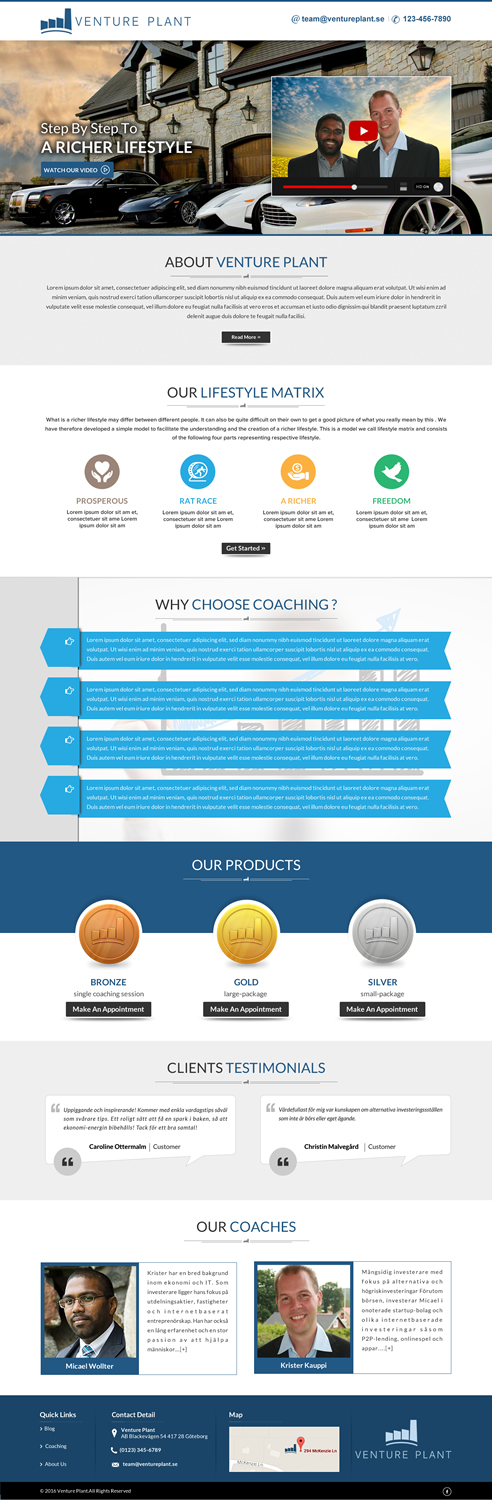 Web Design by Sbss for Ventureplant AB | Design #11931926