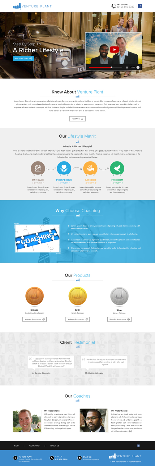 Web Design by Sbss for Ventureplant AB | Design #11931928