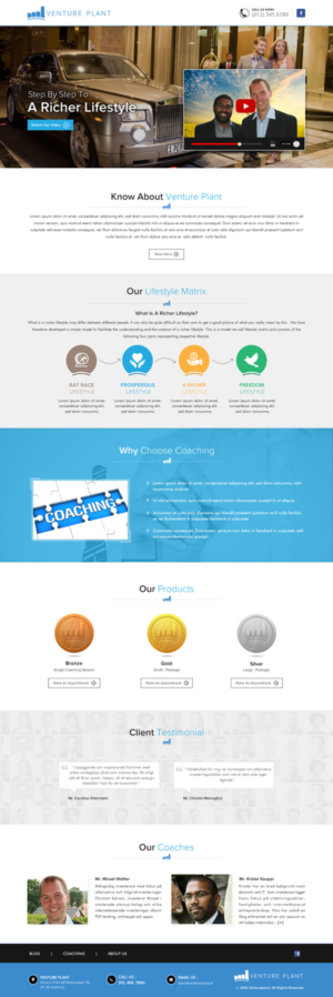 Web Design by Sbss for Ventureplant AB | Design: #11931928
