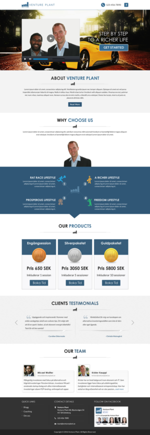 Web Design by Sbss for Ventureplant AB | Design: #11931939
