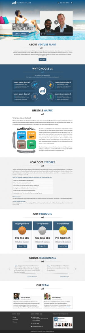 Web Design by Sbss for Ventureplant AB | Design: #11942579