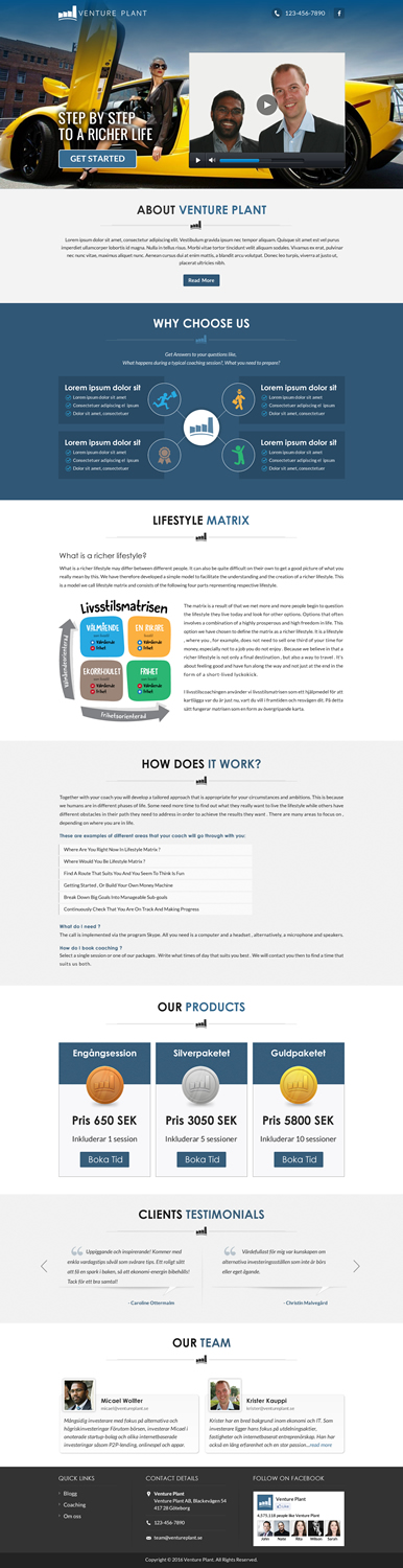 Web Design by Sbss for Ventureplant AB | Design #11942581