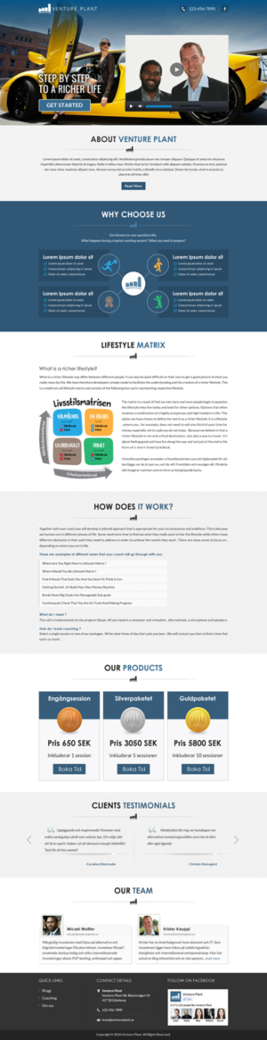 Web Design by Sbss for Ventureplant AB | Design: #11942581