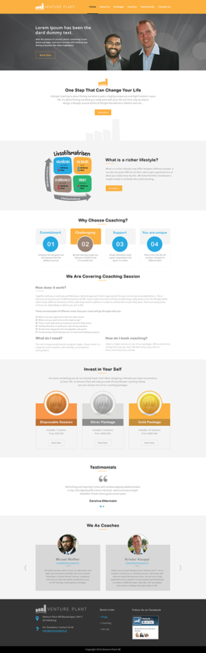 Web Design by Ved Web Services for Ventureplant AB | Design: #11904214
