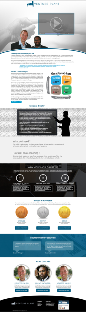 Web Design by eMARK for Ventureplant AB | Design: #11910381