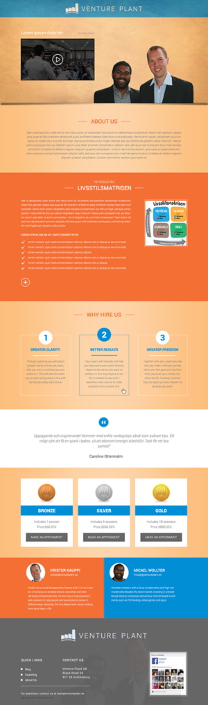 Web Design by eMARK for Ventureplant AB | Design: #11910382