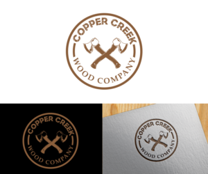 Logo Design by HeroG®APHIX for Copper Creek Wood Company | Design: #11977685