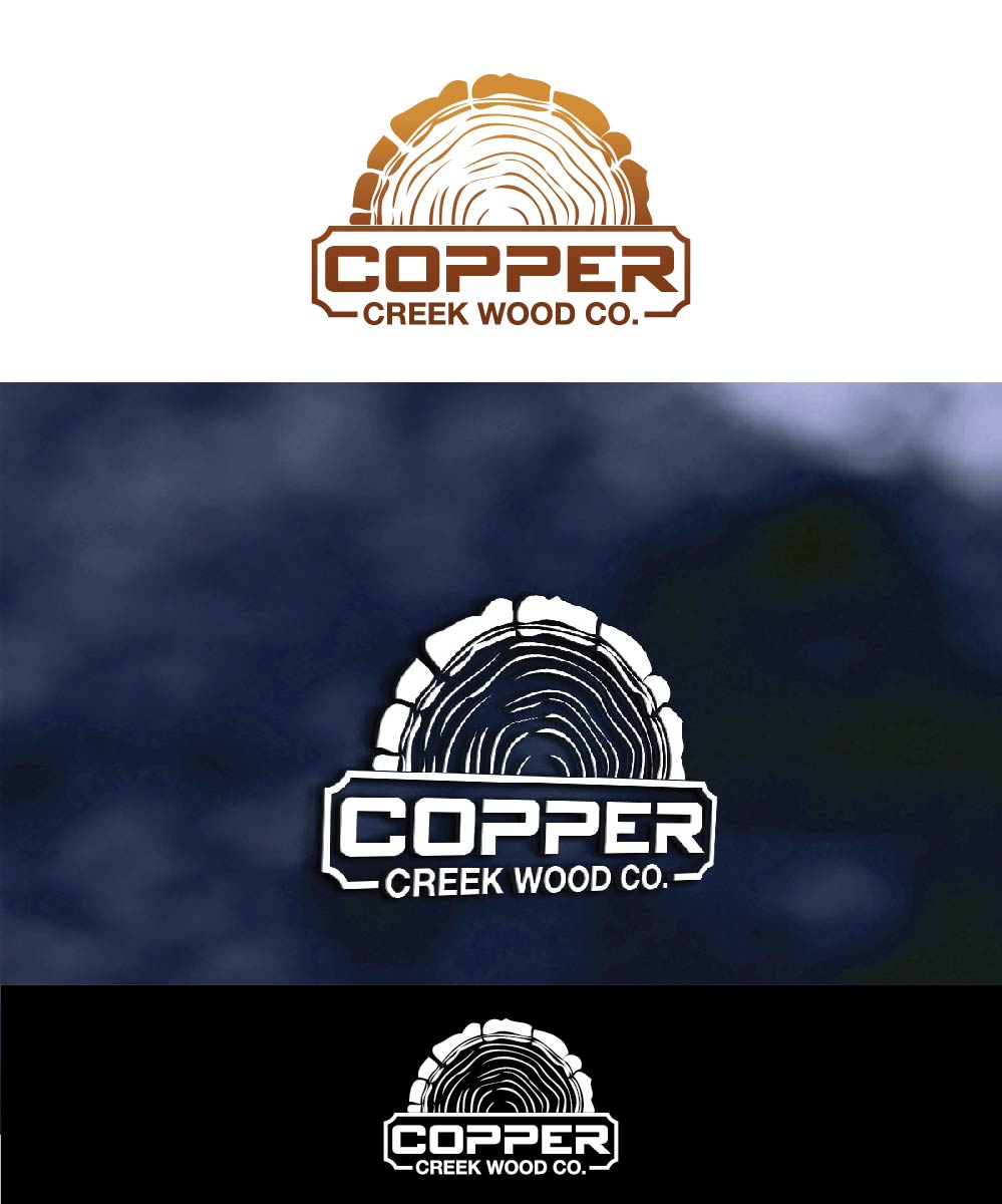 Logo Design by joliau for Copper Creek Wood Company | Design #11871193