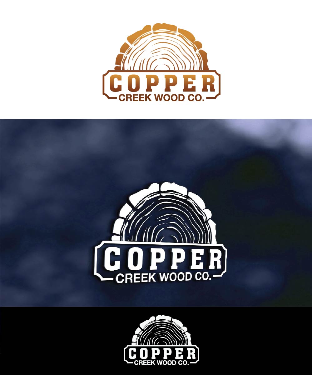 Logo Design by joliau for Copper Creek Wood Company | Design #11900832