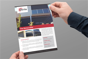 Brochure Design by BrandWar for Ozrite - Awnings & Outdoor Blinds | Design: #2359967