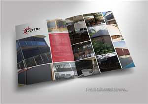 Brochure Design by BrandWar for Ozrite - Awnings & Outdoor Blinds | Design: #2373290