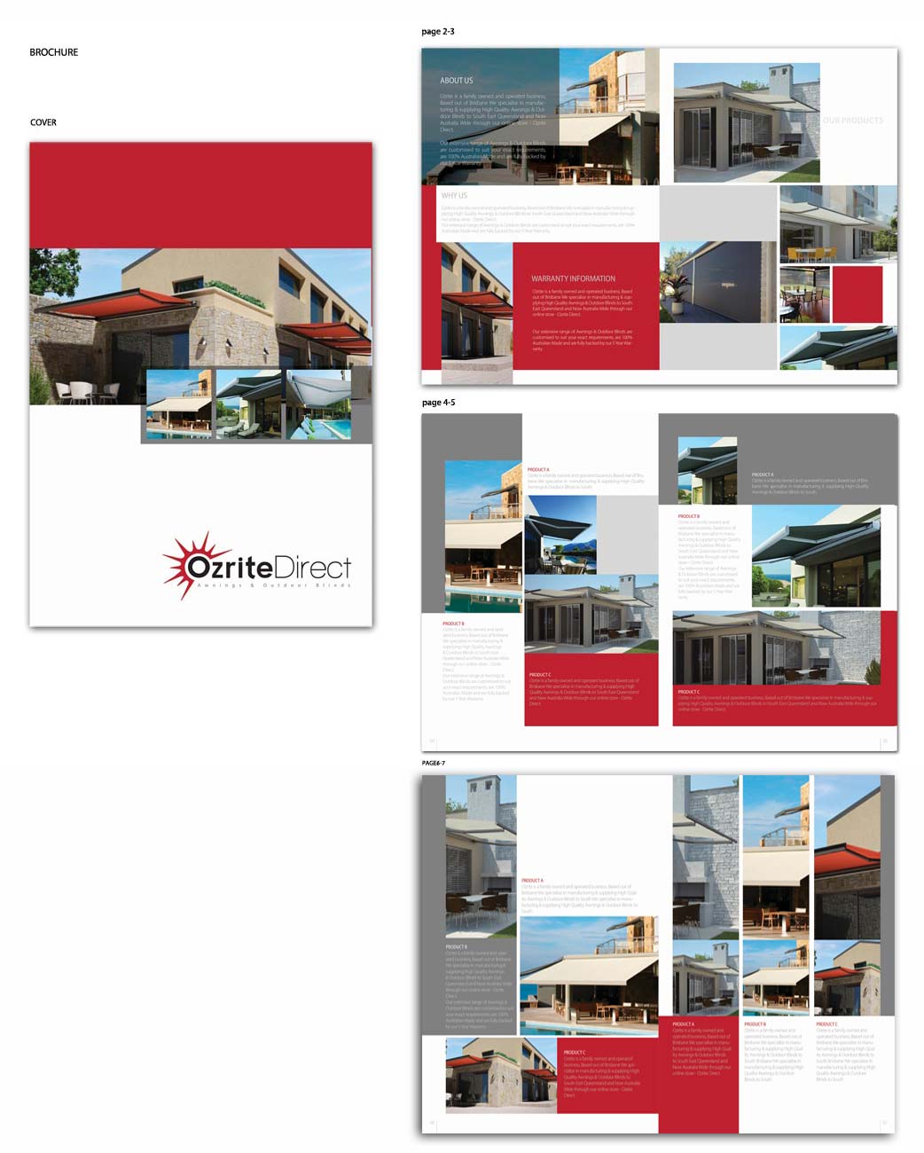 Broschüren-Design von san011 für Ozrite - Awnings & Outdoor Blinds | Design #2367367