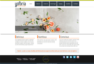 Web-Design von Nightmist für Yoforia Frozen Yogurt | Design #2364239