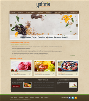 Frozen Yogurt Website