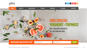 Web-Design von pb für Yoforia Frozen Yogurt | Design: #2364404