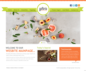 Web-Design von pb für Yoforia Frozen Yogurt | Design: #2364407