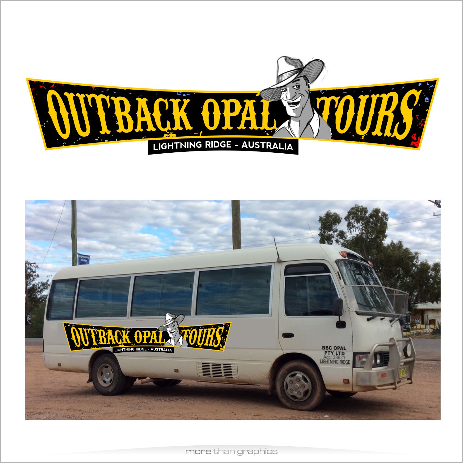 Logo Design by vladst2004 for OUTBACK OPAL TOURS | Design #11904664