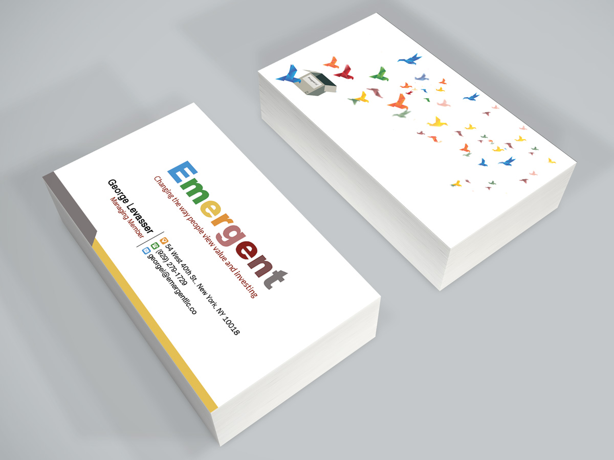 Business Card Design by Sandaruwan for Emergent LLC | Design #11882318