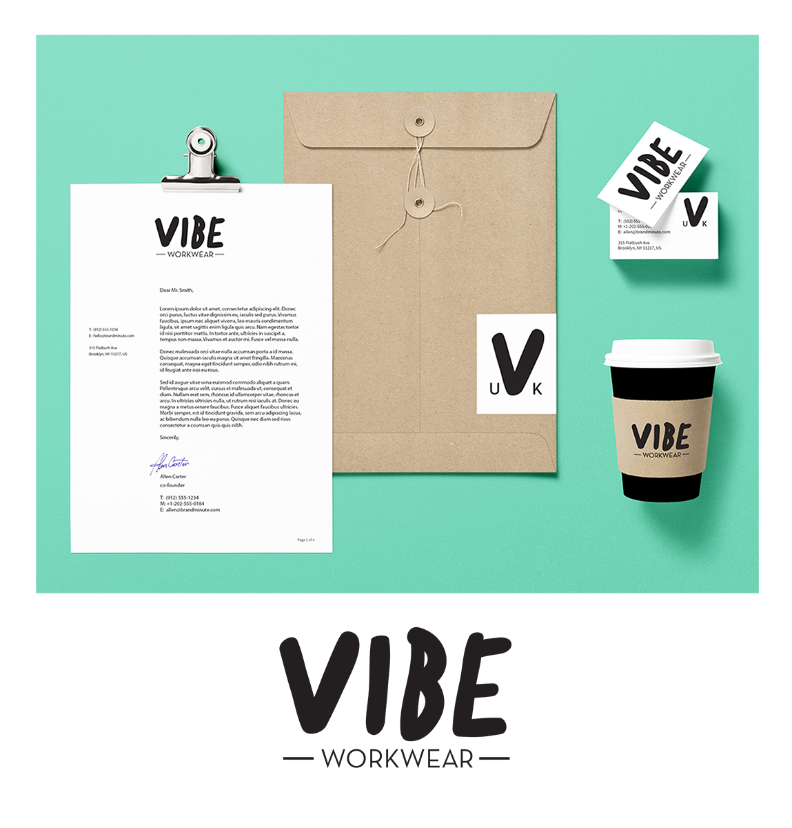 Logo-Design von Fk_Design für Vibe Workwear Ltd. | Design #11888391