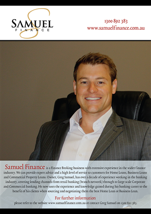 Flyer Design by Lucky Striker for Samuel Finance Pty Ltd | Design: #2408875