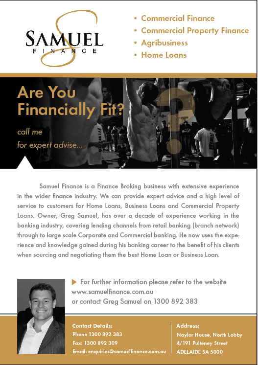 Design de Flyer par Maike Geraghty D3SIGN! pour Samuel Finance Pty Ltd | Design #2419936