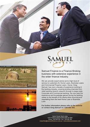 Flyer Design by IG Creative Solutions for Samuel Finance Pty Ltd | Design: #2419340