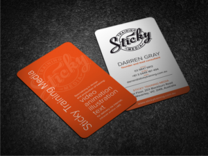 Create Sticky Training Media a card design that will stick in the mind of prospects.