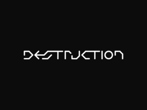DESTRUCTION (upper or lowercase) | Logo Design by nicholash