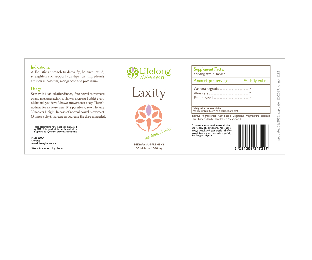 Label Design by aelv440 for LIFELONG NATUROPATHIC | Design #12001419