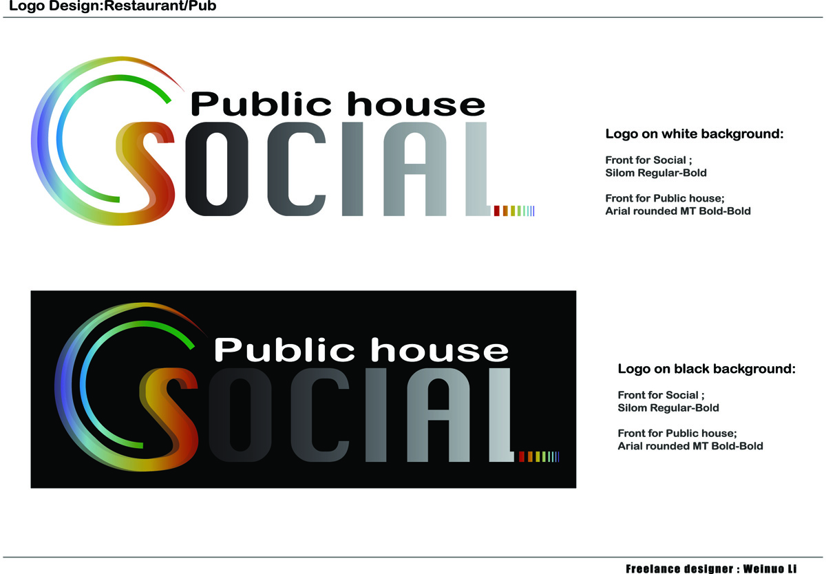 Logo Design by wei for Social Modern Pub | Design #501331