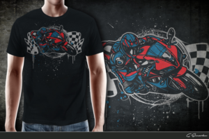 Motorcycle Inspired T Shirts - Sportbikes - Racing | Diseño de Camiseta por gekgrfx