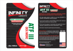 Infinity Lubricants | Label Design by Vishal Vishwakarma 