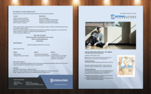 Bionic Knee Brace Company Needs Brochure Design