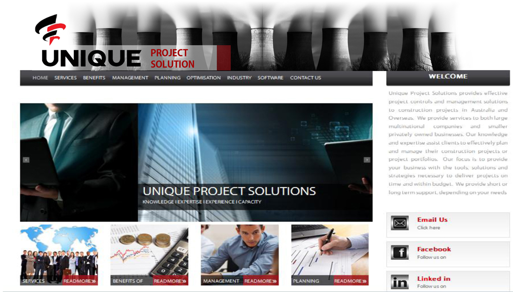 Web Design par adamhfarid pour Unique Project Solutions | Design #2367290
